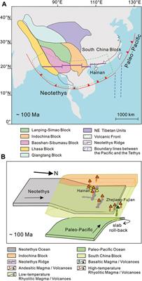 The geochemical characteristics of Cretaceous volcanics in southern Hainan Island and implications for tectonic evolution in the South China Sea